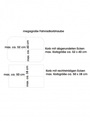 Fahrradkorbgröße mega