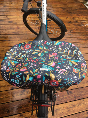 Fahrradkorbhaube Blumen