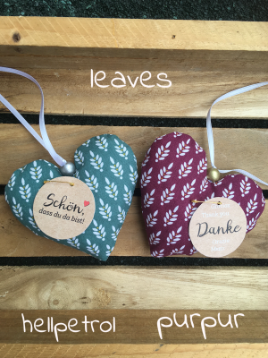 Lavendelherz leaves farben