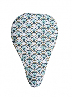 Sattelbezug Pfau oben