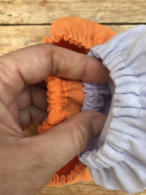 buntes Leinen Gummizug